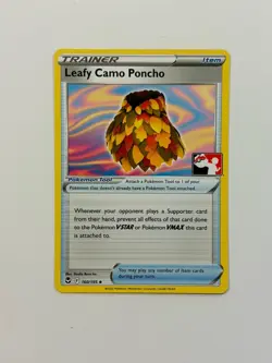 Leafy Camo Poncho 160/195 Pokemon Prize Pack Series NM Silver Tempest variant B - Image 1