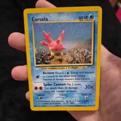 LP Pokemon Neo Discovery Set UNCOMMON Corsola 37/75 YUKA MORII - Image 1