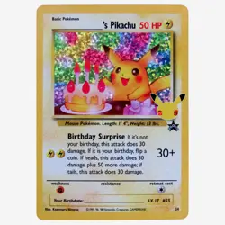 Birthday Pikachu 24/53 Celebrations Holo Black Star Promo Pokemon Card ☆NM/MINT - Image 1