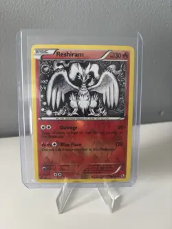 Pokemon Card RESHIRAM BW Legendary Treasures 28/113 Holo Rare - Image 1
