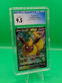 Flareon V Ultra Rare CGC 9.5 GEM MINT Pokemon TCG (2021) Evolving Skies #169/203 - Image 1