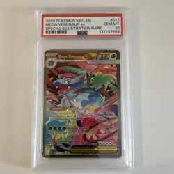 Pokemon TCG Mega Venusaur ex Special Illustration Rare 177/132 PSA 10 - Image 1