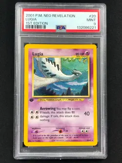 Pokemon 2001 Lugia 1st 20/64 Neo PSA 9 - Image 1