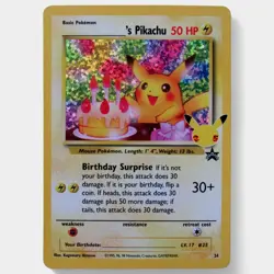 Birthday Pikachu 24/53 Celebrations Holo Black Star Promo Pokemon Card² NM/MINT - Image 1