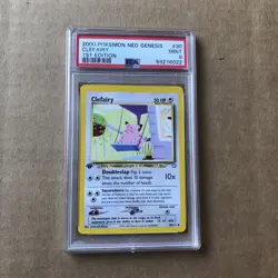 2000 Pokemon Neo Genesis #30 Clefairy 1st Edition PSA 9 Mint - Image 1
