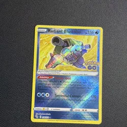 Radiant Blastoise Radiant Rare Pokemon GO 018/078 NM - Image 1