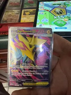 Pokemon Mega Manectric EX Mega Evolution Ultra Rare Holo Card 158/132 ME01 - Image 1