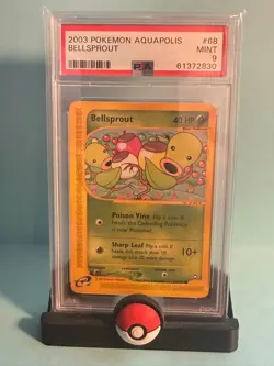 Graded 2003 POKEMON AQUAPOLIS BELLSPROUT 68/147- PSA 9 - Image 1