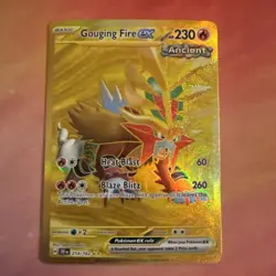 Gouging Fire ex 214/162 Temporal Forces Gold Holo NM Pokemon Card English - Image 2