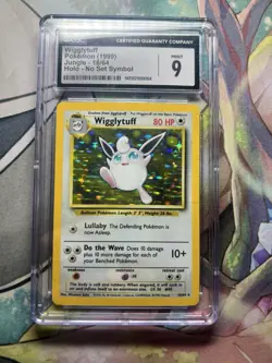 Wigglytuff Jungle 16/64 Holo No Set Symbol 1999 CGC 9 Pokemon TCG Wizards - Image 1