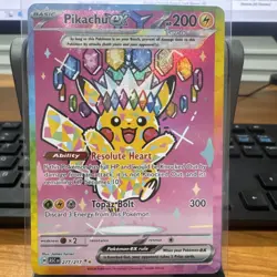 Pokemon TCG - ME03 Ascended Heros PINK Pikachu SIR ex 277/217 Freshly Pulled NM+ - Image 1