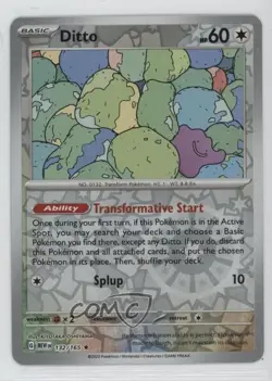 Ditto Reverse Foil Pokemon Scarlet & Violet 151 MEW #132 - Image 1