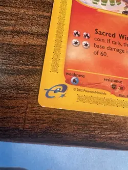 Pokemon TCG Ho-oh 52 Black Star Promo Trading Card 2002 E-Reader Nintendo MP - Image 3