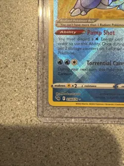 Radiant Blastoise 018/078 Pokemon Go Holo - Image 2