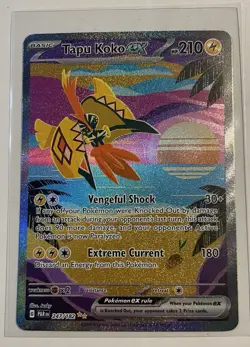 Pokemon Tapu Koko ex 247/182 Paradox Rift Special Illustration Rare SIR Full Art - Image 1