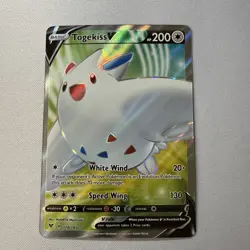 Togekiss V Full Art 178/185 Pokemon SWSH04 Vivid Voltage Holo Ultra Rare NM Mint - Image 1