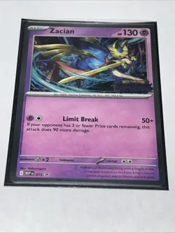 Zacian MEP 015 Phantasmal Flames Stamped Prerelease Pokemon Tcg - Image 1
