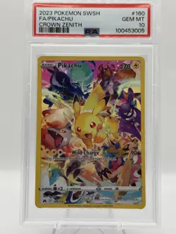Pokemon TCG - Crown Zenith - Pikachu Full Art Secret Rare 160/159 - PSA 10 - Image 1