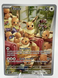 Pokemon Eevee Holo TCG Card 188/167 Sv06 Twilight Masquerade - Image 1