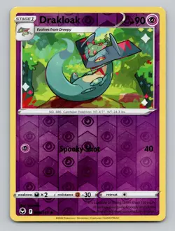Reverse Holo Drakloak 088/195 Uncommon SWSH12: Silver Tempest Pokemon - Image 1