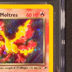 Rocket's Moltres 12/132 2000 Pokemon Gym Heroes Unlimited Holo Rare CGC 8 - Image 4