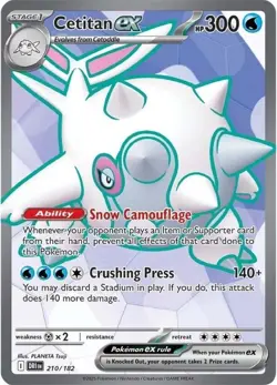 1x Cetitan ex | SV10: Destined Rivals | 210/182 | UR | Holofoil | NM | Pokemon - Image 1