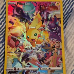 Pikachu 160/159 Crown Zenith Secret Rare Full Art Holo Pokemon Card - Image 1