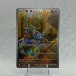 Pokemon Mimikyu Full Art Promo Holo SVP Scarlet & Violet Basic HP70 SVP075 TCG - Image 1