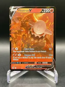 Heatran V 025/189 Astral Radiance Ultra Rare Full Art Holo Pokemon TCG NM/M - Image 1