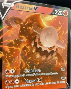 Heatran V 025/189 Astral Radiance Ultra Rare Full Art Holo Pokemon TCG NM/M - Image 3