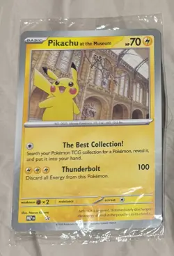 Pokemon TCG: Pikachu at the History Museum PROMO Card - New & Sealed - Image 1