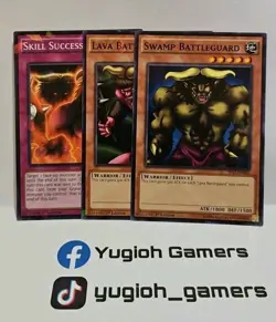 YUGIOH SKILL SUCCESSOR LAVA BATTLEGUARD SWAMP BATTLEGUARD SHATTERFOIL PLAYED - Image 1