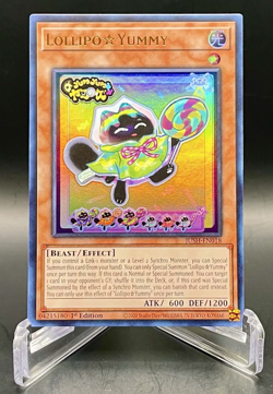 Lollipo Yummy JUSH-EN018 Justice Hunters Ultra Rare Foil 1st Edition Yugioh NM/M - Image 1