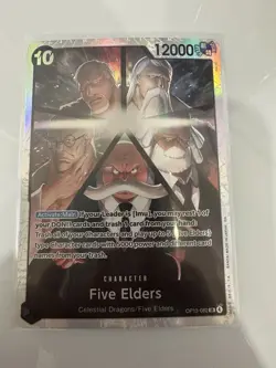 Five Elders SR OP13-082 Carrying On His Will Foil One Piece Card Game- NM - Image 1