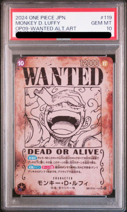 PSA 10 OP09 Wanted Card Complete set One Piece Card Emperors In The New World - Image 2