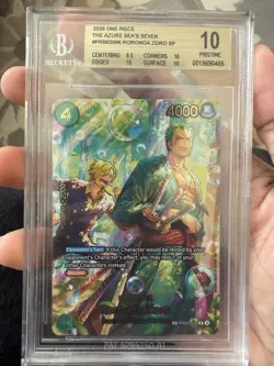 Bandai Roronoa Zoro - PRB02-006 SP Foil Special The Azure Sea's Seven BGS 10. - Image 2