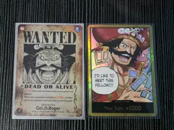 One Piece Gol.D.Roger Wanted OP09-118/ Gold DON Card English - Image 1