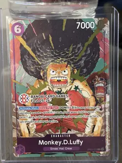 Monkey.D.Luffy Fest 25-26 OP07-073 Bandai 7000 Power One Piece CCG Card Stock - Image 1