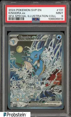 2024 Pokemon SVP EN SFA Special Illustration Coll #131 Kingdra ex PSA 9 - Image 1
