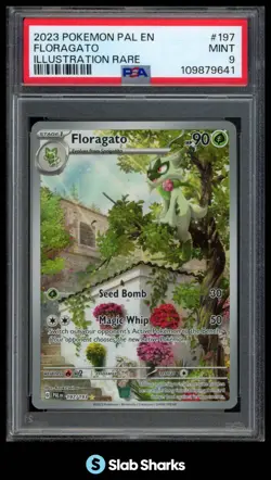 2023 POKEMON SCARLET & VIOLET PALDEA EVOLVED #197/193 FLORAGATO IR PSA 9 - Image 1