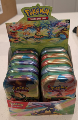Pokemon TCG Paldea Mini Tin Display Lot of 10 With Display Box - Empty - Image 1