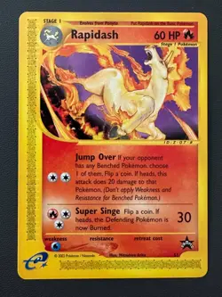 Rapidash Black Star Promo 51 Pokemon Card MP - Image 1