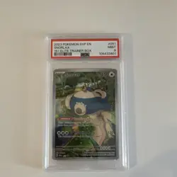 Pokemon TCG Snorlax 051 SVP Scarlet & Violet Promo Holo PSA 9/10 - Image 1