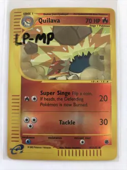 Pokemon TCG Quilava Expedition 91 Reverse Holo Uncommon - Image 1