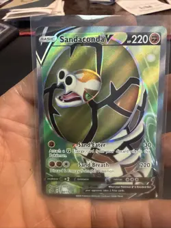 Pokemon Sandaconda V Pokemon Rebel Clash 184/192 Full Art Ultra Rare NM/MT TCG - Image 1