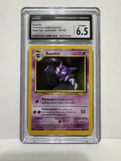 Pokemon TCG Haunter Spanish Base Set Unlimited 29/102 Uncommon CGC 6.5 - Image 1