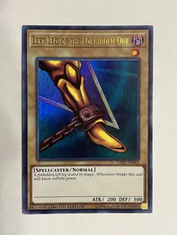 Left Leg of the Forbidden One LART-EN030 Ultra Rare Limited Edition Light Play - Image 1