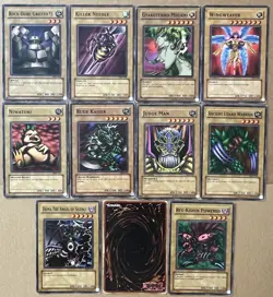 Yu-Gi-Oh! 1996 - Lot of 10 Brown background cards, Varieties - Image 1