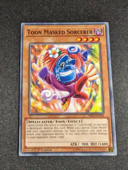 Yu-Gi-Oh! Toon Masked Sorcerer SS01-ENC05 1st Edition Common NM - Image 1