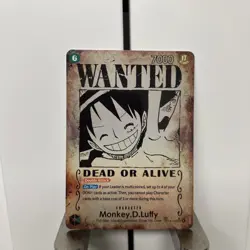 Monkey.D.Luffy Wanted OP13-118 Double Attack One Piece CCG Character Card - Image 1